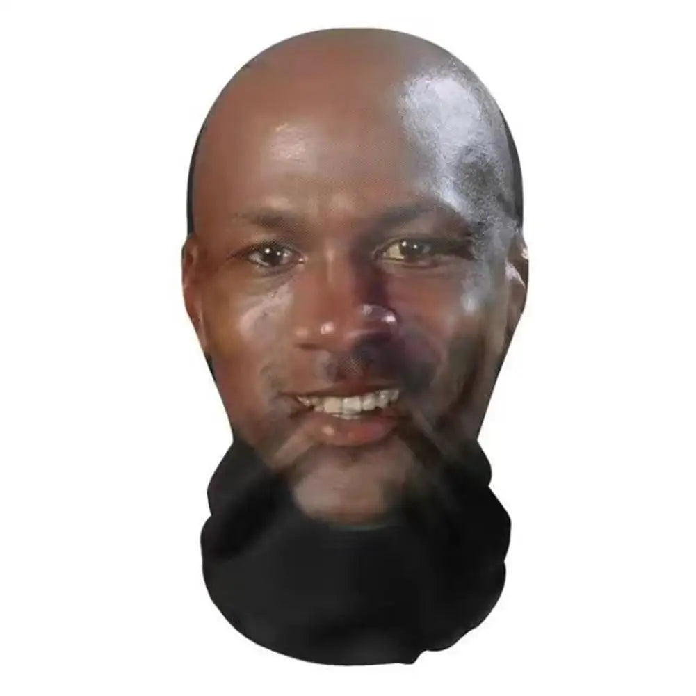 3D Printed Kanye Face Mask – Seamless Celebrity Head Cover for Cosplay & Hip-Hop Style