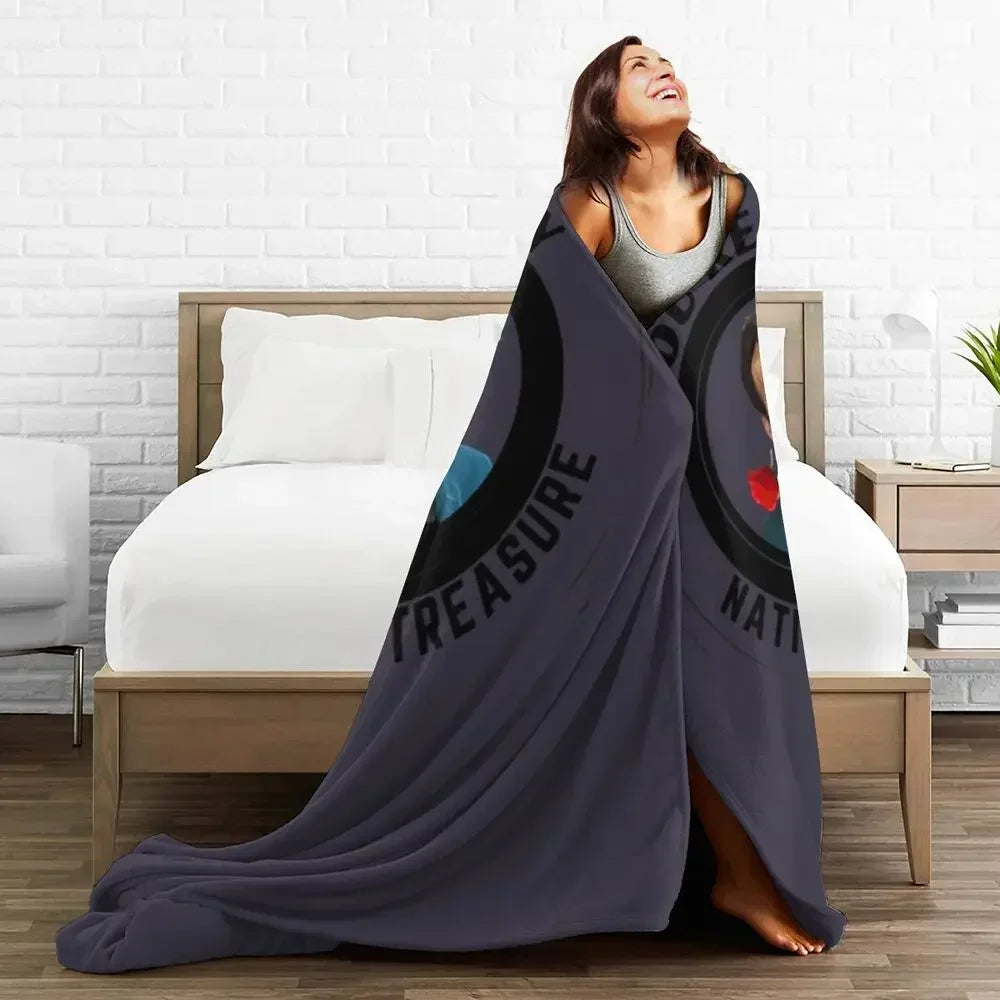 Nicolas Cage - Face Blanket Soft Warm Flannel Throw Blanket Bedding for Bed Living room Picnic Travel Home Sofa