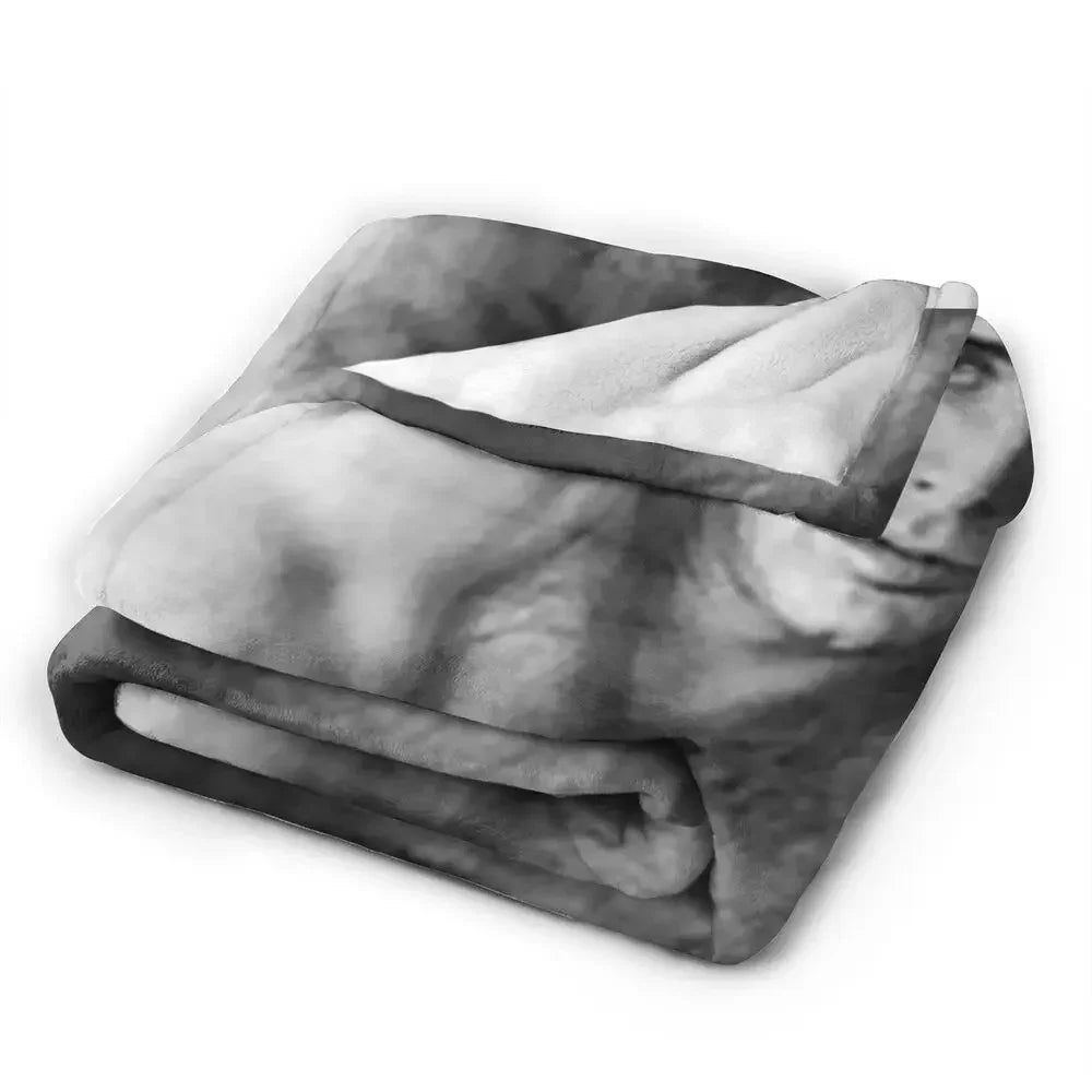 Nicolas Cage - Face Blanket Soft Warm Flannel Throw Blanket Bedding for Bed Living room Picnic Travel Home Sofa