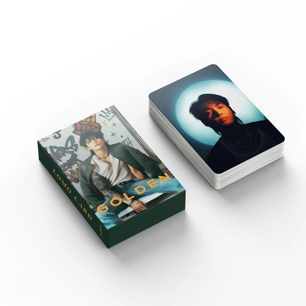 55Pcs/Box Kpop GOLDEN Solo Photocards Lomo Cards Photo Card for Fans Collection