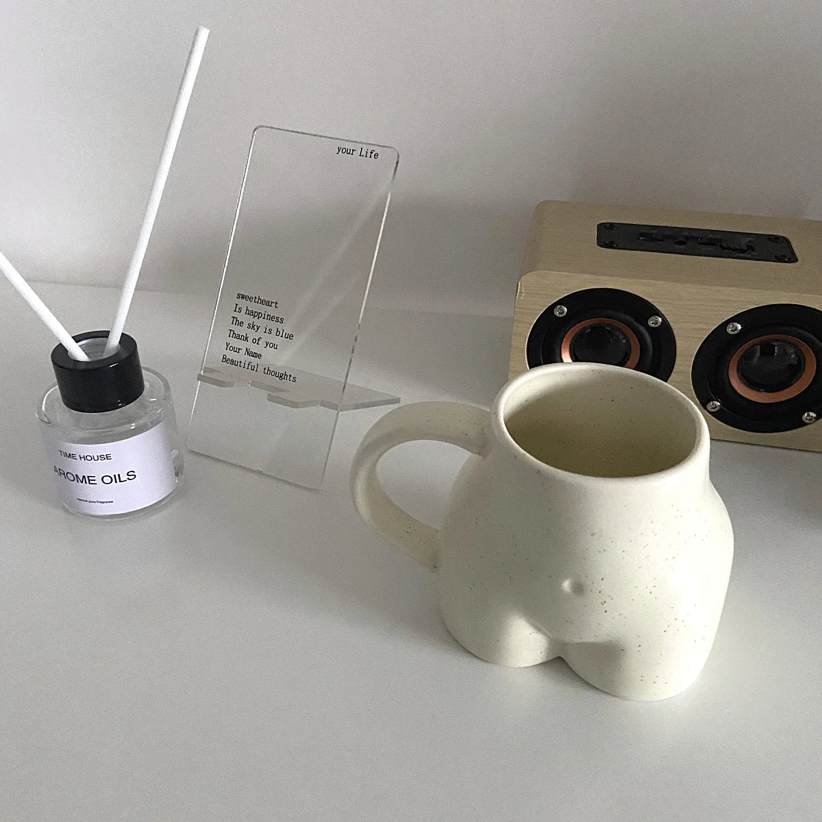 250ml Lips Ceramic Cup Creativity Body Butt Coffee Mugs Heat Resistant Cartoon Human Face Mugs Tea Cups Ceramic Handle Mug