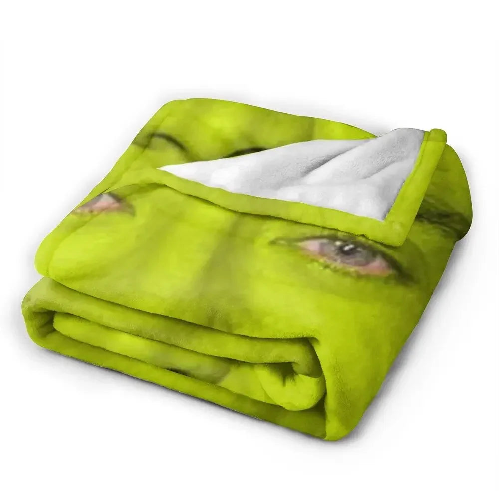 Nicolas Cage - Face Blanket Soft Warm Flannel Throw Blanket Bedding for Bed Living room Picnic Travel Home Sofa