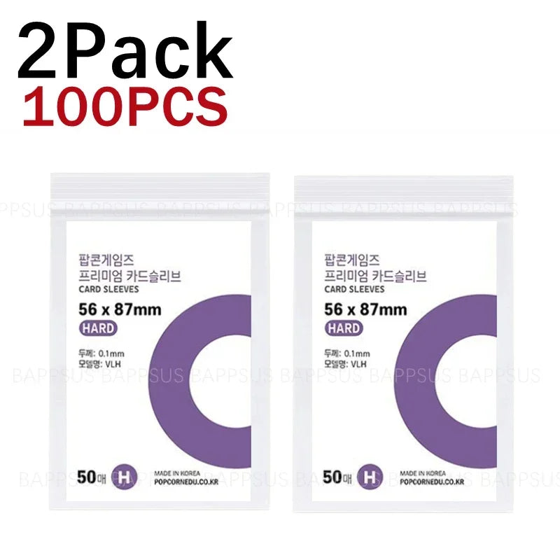 3inch 4inch Clear Kpop idol Album Photo Card Protective Sleeve Waterproof Clear Protector Case Box For Popcorn Game Card Holder