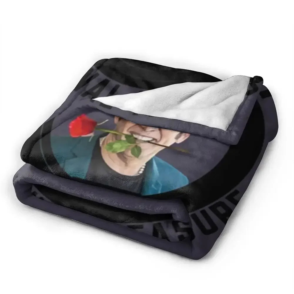Nicolas Cage - Face Blanket Soft Warm Flannel Throw Blanket Bedding for Bed Living room Picnic Travel Home Sofa
