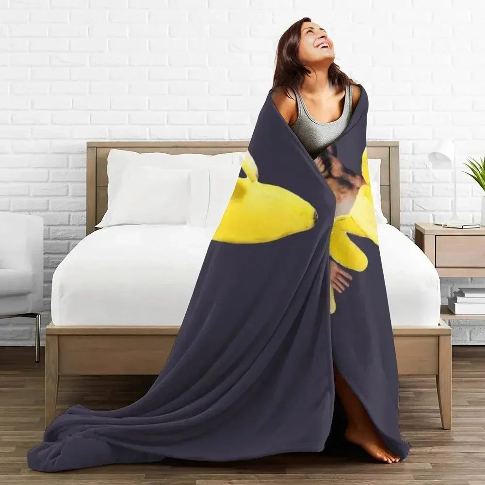 Nicolas Cage - Face Blanket Soft Warm Flannel Throw Blanket Bedding for Bed Living room Picnic Travel Home Sofa