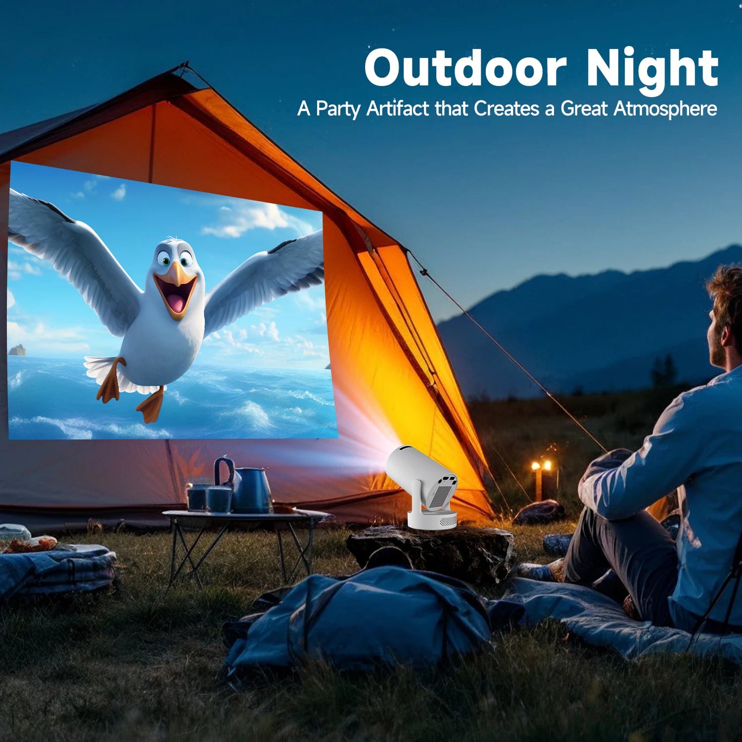 Magcubic 4K HY300 Pro Projector – 290ANSI, Android 11, Dual WiFi6, BT5.4, Portable