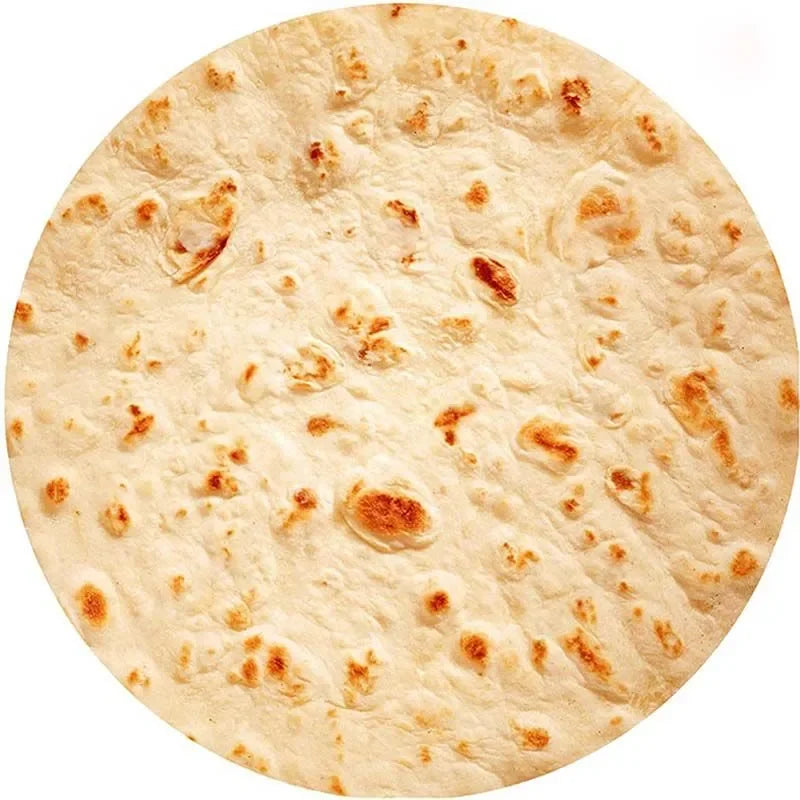 Fun Realistic Chinese Cabbage Tortilla Burrito Pizza Blanket, Donut Fried Egg, Watermelon Throw Giant Food Pattern