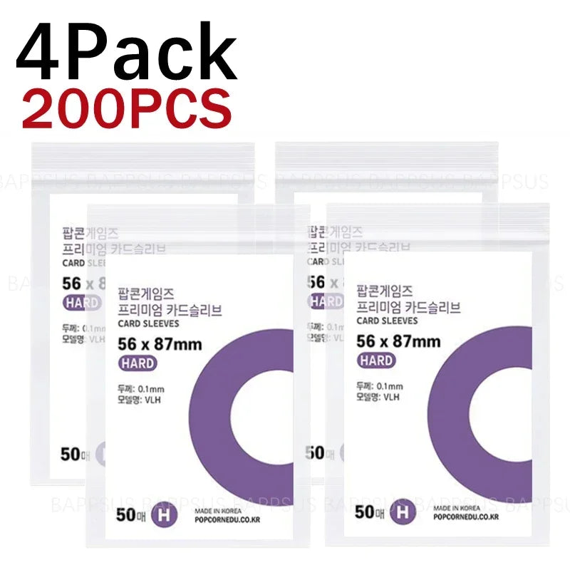3inch 4inch Clear Kpop idol Album Photo Card Protective Sleeve Waterproof Clear Protector Case Box For Popcorn Game Card Holder