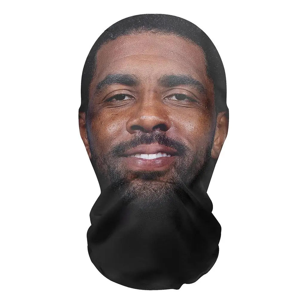 3D Printed Kanye Face Mask – Seamless Celebrity Head Cover for Cosplay & Hip-Hop Style