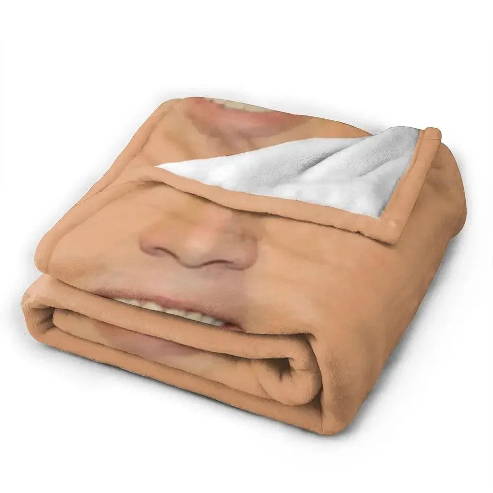 Nicolas Cage - Face Blanket Soft Warm Flannel Throw Blanket Bedding for Bed Living room Picnic Travel Home Sofa