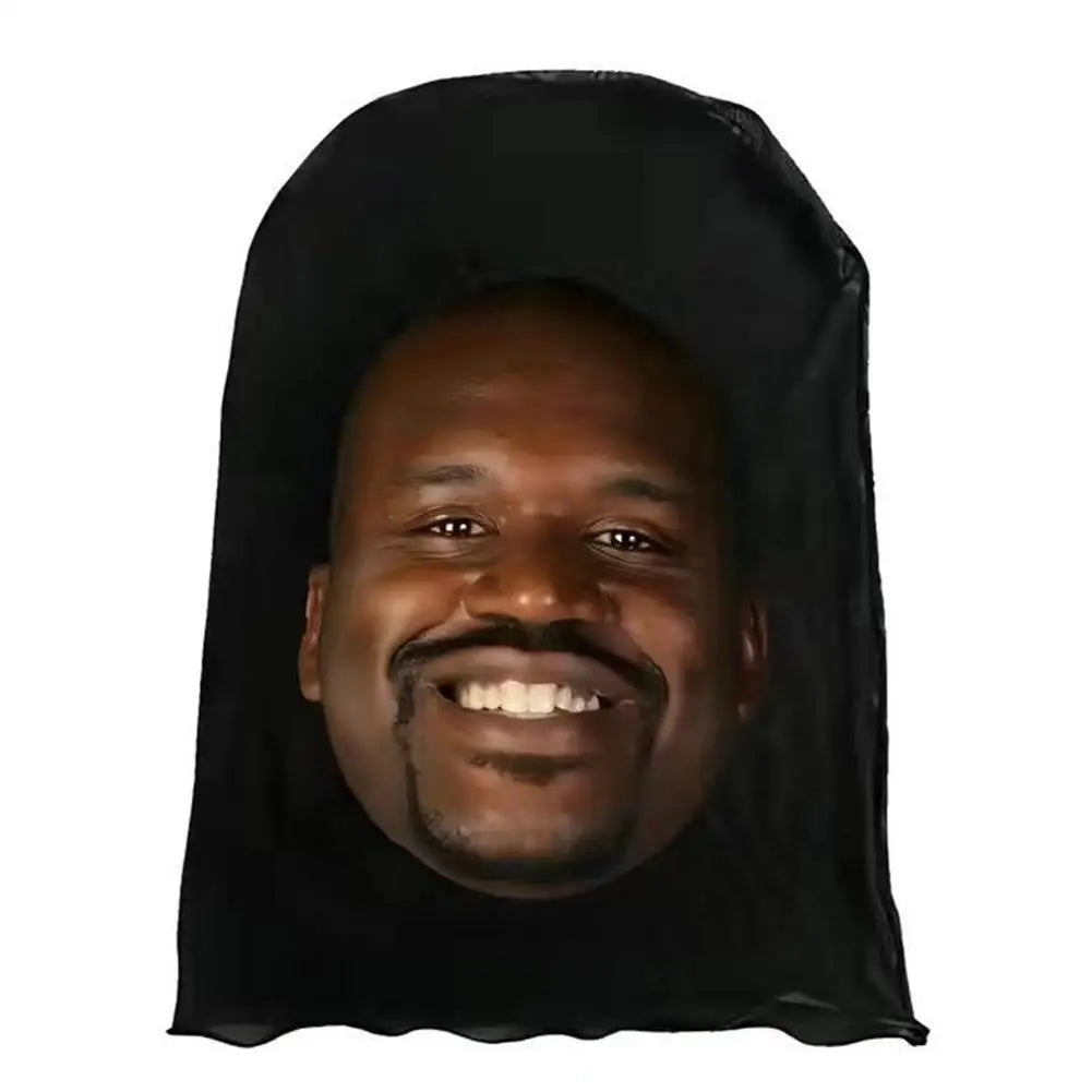 3D Printed Kanye Face Mask – Seamless Celebrity Head Cover for Cosplay & Hip-Hop Style