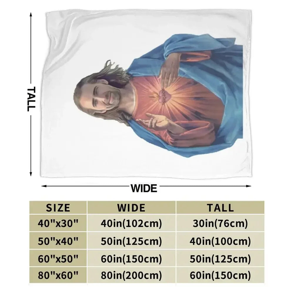 Nicolas Cage - Face Blanket Soft Warm Flannel Throw Blanket Bedding for Bed Living room Picnic Travel Home Sofa