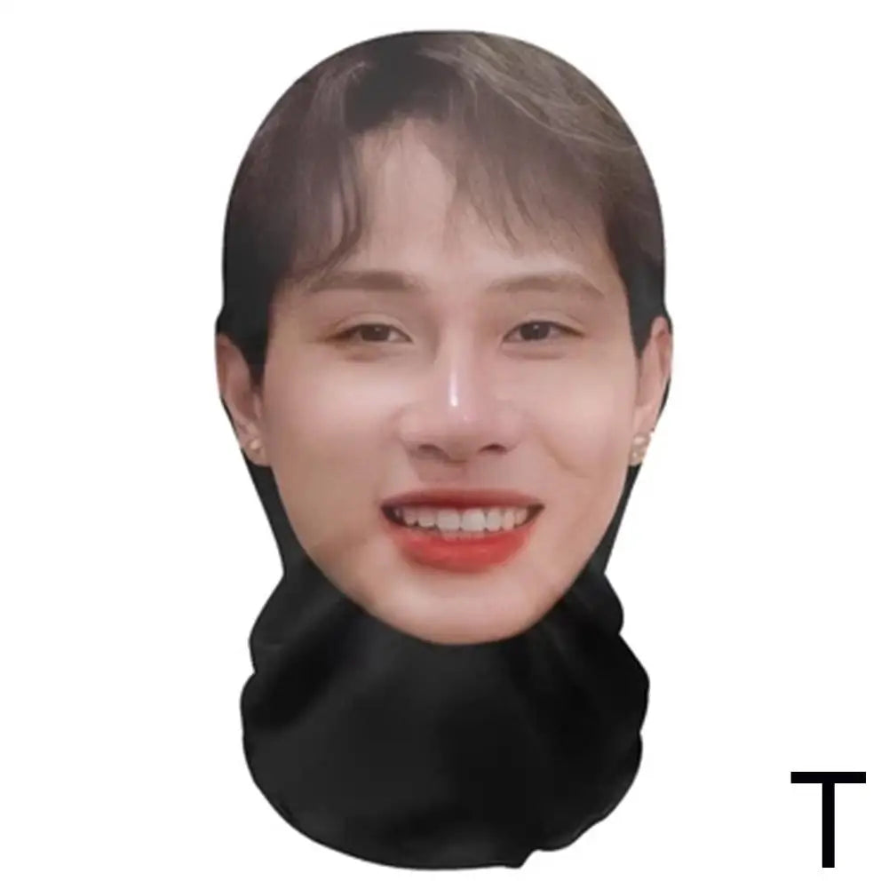 3D Printed Kanye Face Mask – Seamless Celebrity Head Cover for Cosplay & Hip-Hop Style