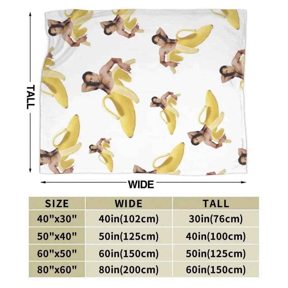 Nicolas Cage - Face Blanket Soft Warm Flannel Throw Blanket Bedding for Bed Living room Picnic Travel Home Sofa
