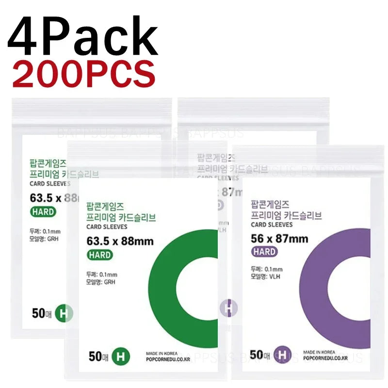 3inch 4inch Clear Kpop idol Album Photo Card Protective Sleeve Waterproof Clear Protector Case Box For Popcorn Game Card Holder