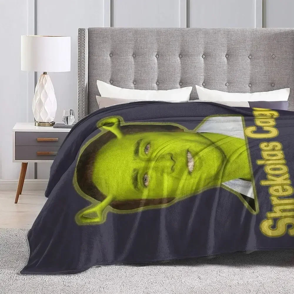 Nicolas Cage - Face Blanket Soft Warm Flannel Throw Blanket Bedding for Bed Living room Picnic Travel Home Sofa
