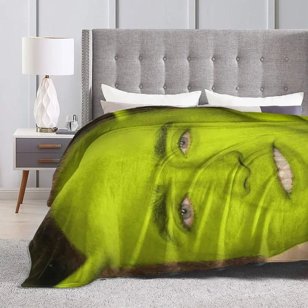 Nicolas Cage - Face Blanket Soft Warm Flannel Throw Blanket Bedding for Bed Living room Picnic Travel Home Sofa