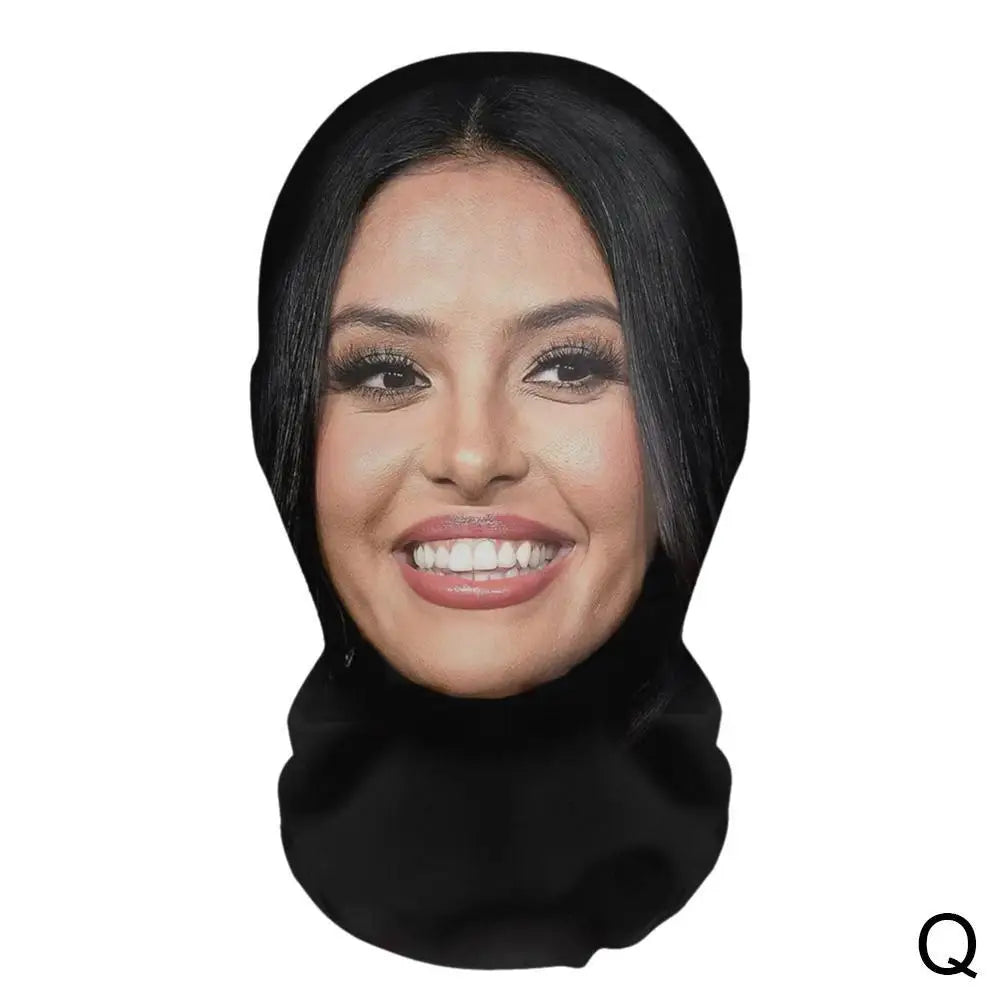 3D Printed Kanye Face Mask – Seamless Celebrity Head Cover for Cosplay & Hip-Hop Style