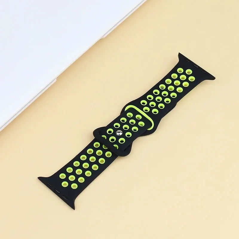 Sport Strap For Apple Watch Bands 44mm 45mm Ultra 2 49mm 40mm 41mm 42mm 45 44mm Silicone Bracelet IWatch Series 9 8 SE 7 3 Band