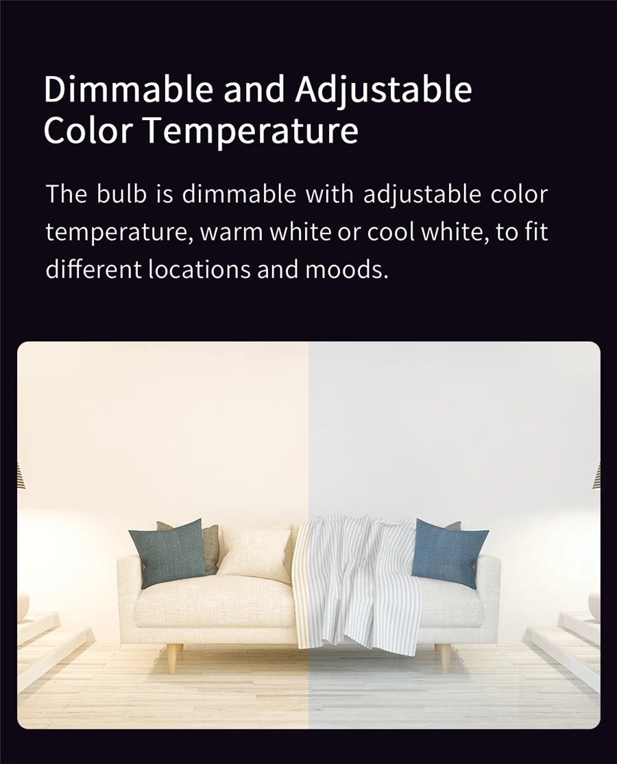 Yeelight Smart LED Bulb W3 - Color & Dimmable Warm White | E27 Voice Control | Works with Xiaomi Mi Home & Google Home