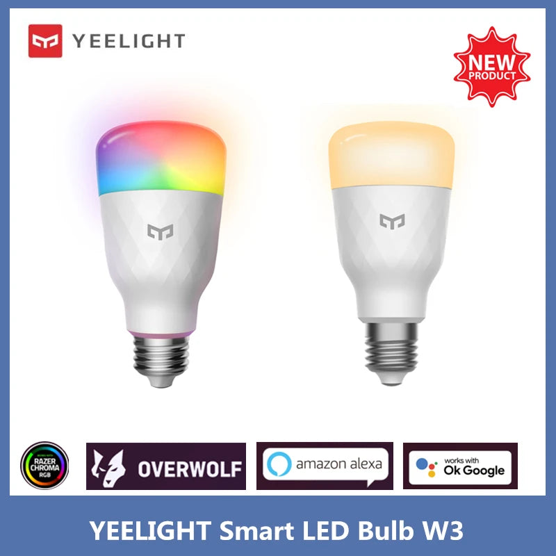 Yeelight Smart LED Bulb W3 - Color & Dimmable Warm White | E27 Voice Control | Works with Xiaomi Mi Home & Google Home