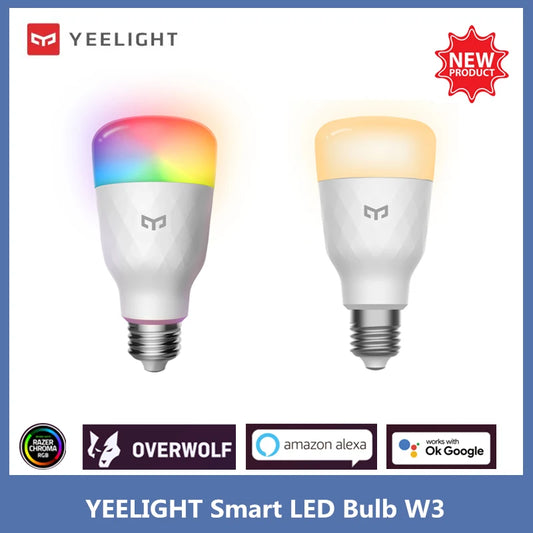 Yeelight Smart LED Bulb W3 - Color & Dimmable Warm White | E27 Voice Control | Works with Xiaomi Mi Home & Google Home