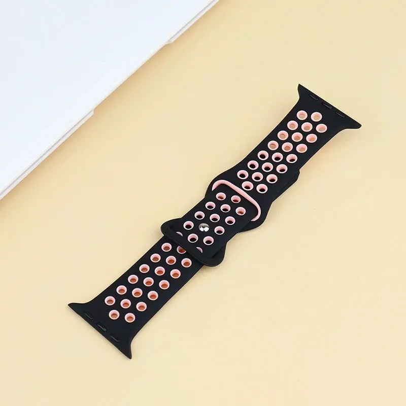 Sport Strap For Apple Watch Bands 44mm 45mm Ultra 2 49mm 40mm 41mm 42mm 45 44mm Silicone Bracelet IWatch Series 9 8 SE 7 3 Band