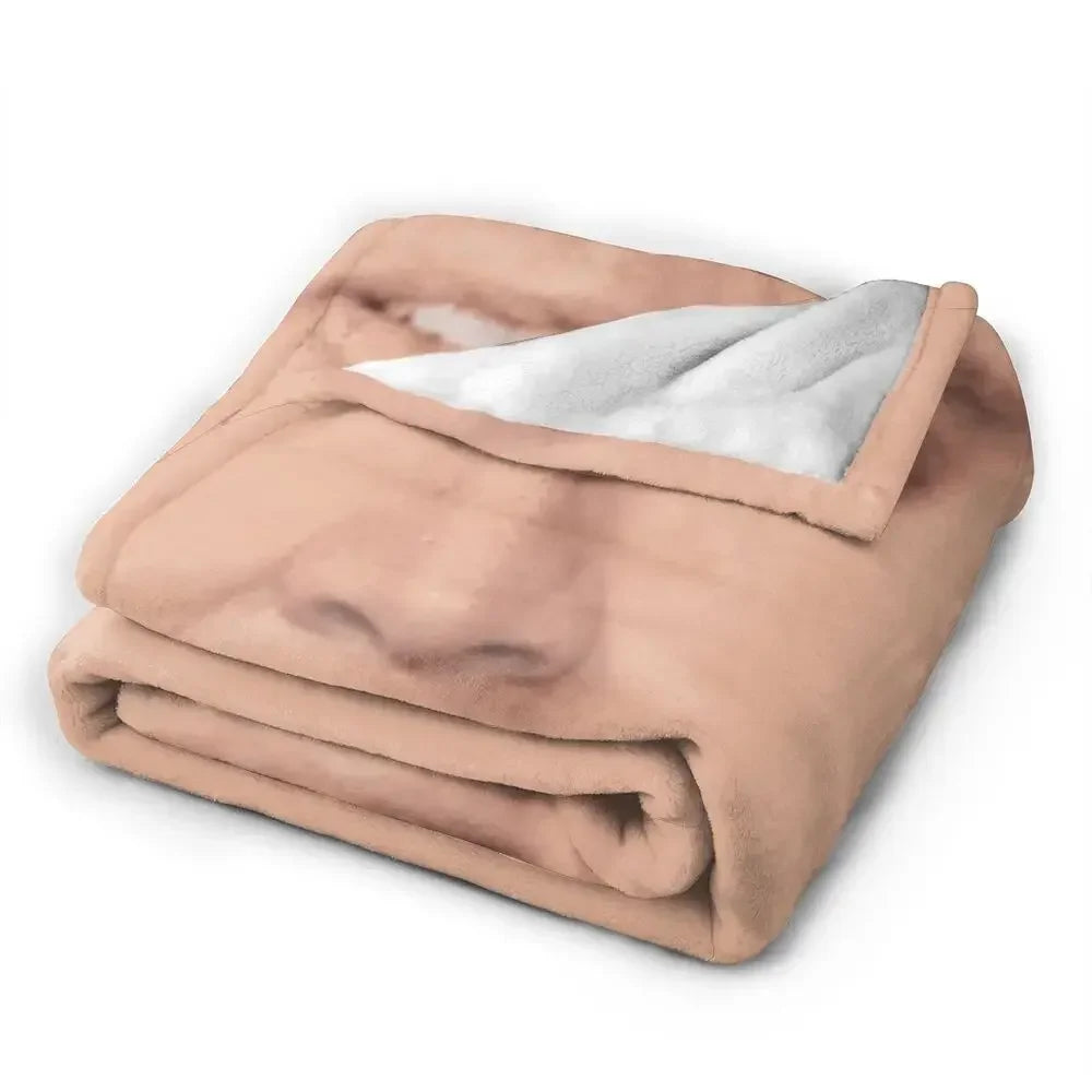 Nicolas Cage - Face Blanket Soft Warm Flannel Throw Blanket Bedding for Bed Living room Picnic Travel Home Sofa