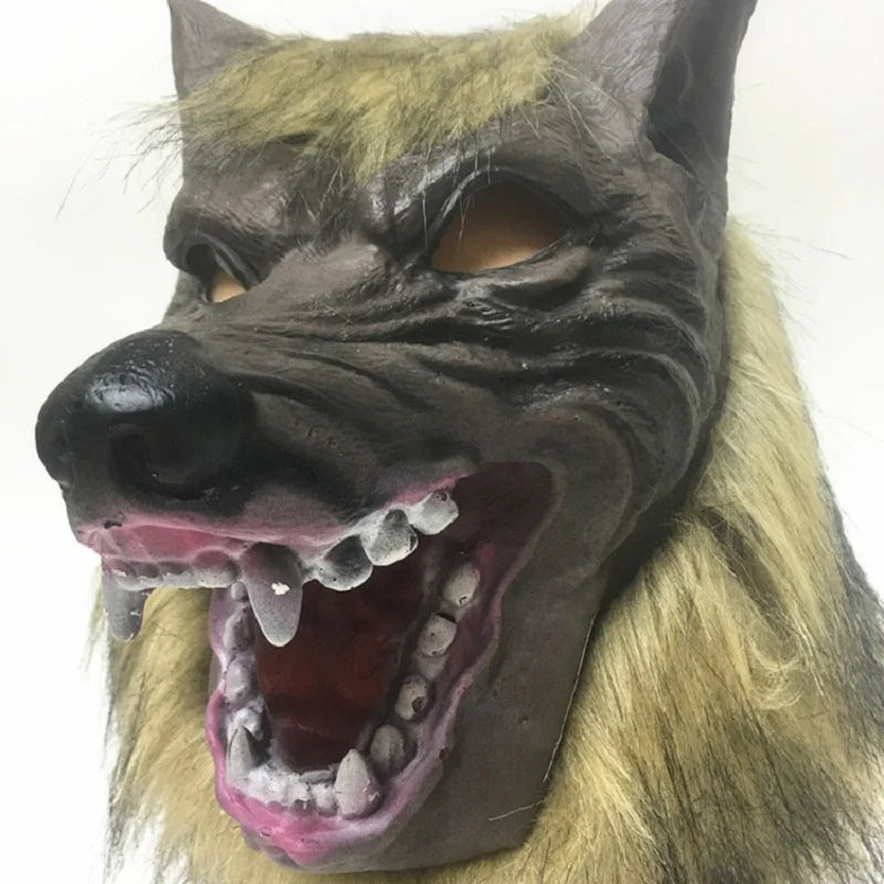 Men's & Women's Brown Horse Head Mask – Funny Latex Animal Mask for Halloween & Cosplay